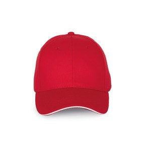 K-up KP191 - Cap with contrasting sandwich visor - 6 panels