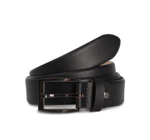 K-up KP816 - Classic adjustable belt with round edge Black