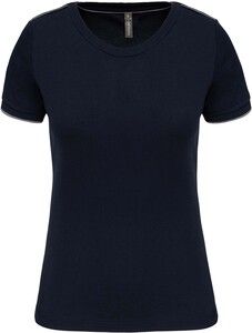 WK. Designed To Work WK3021 - Ladies' short-sleeved DayToDay t-shirt Navy / Silver