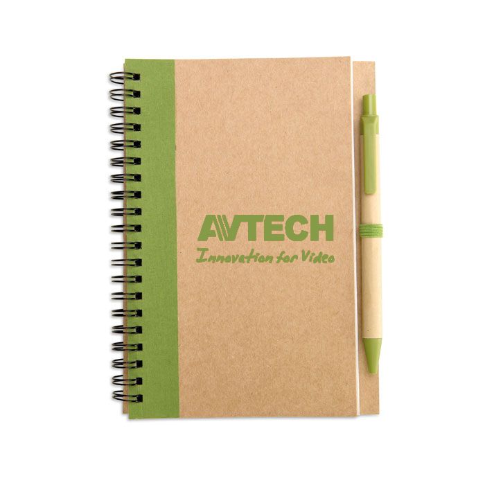 GiftRetail IT3775 - SONORA PLUS B6 recycled notebook with pen
