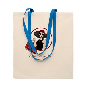 GiftRetail MO6437 - ZEVRA 140 gr/m² Cotton shopping bag Royal Blue