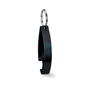 GiftRetail MO8664 - COLOUR TWICES Key ring bottle opener Black