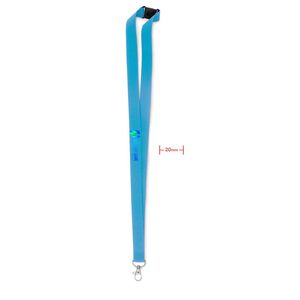 GiftRetail MO9354 - PANY Lanyard hook and buckle 20 mm Turquoise