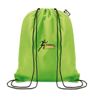 GiftRetail MO9440 - SHOOPPET 190T RPET drawstring bag Lime