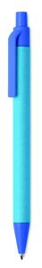 GiftRetail MO9830 - CARTOON COLOURED Paper/PLA corn ball pen Blue