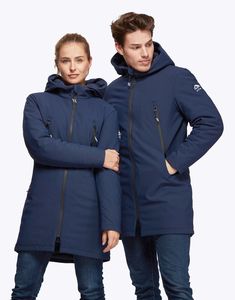 Mustaghata VERMONT - SOFTSHELL JACKET UNISEX WITH REMOVABLE HOOD HooDDooH Navy