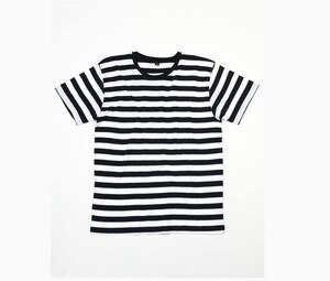 Mantis MT109S - Men's striped t-shirt Black / White