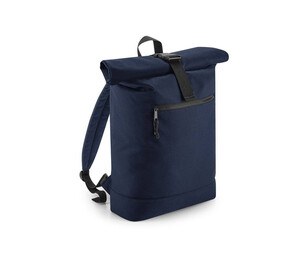 Bag Base BG286 - Roller Zipper Backpack In Recycled Materials Navy