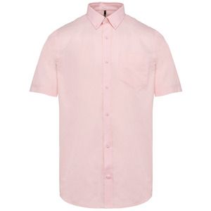 Kariban K535 - MEN'S SHORT SLEEVE EASY CARE OXFORD SHIRT Oxford Pale Pink