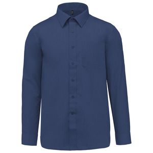 Kariban K545 - JOFREY - MEN'S LONG SLEEVE EASY CARE POLYCOTTON POPLIN SHIRT Deep Blue