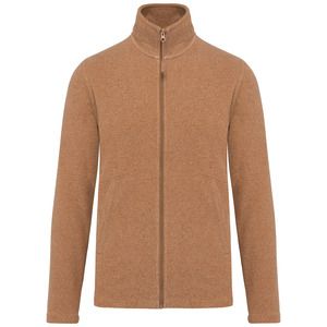 Kariban K911 - FALCO - ZIP THROUGH MICRO FLEECE JACKET Camel Heather