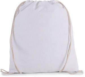 Kimood KI0147 - ORGANIC COTTON SMALL DRAWSTRING BAG White