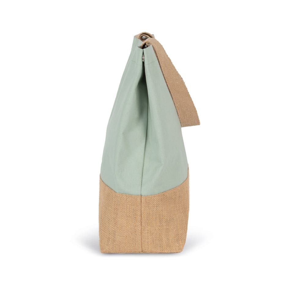 Kimood KI0235 - Cotton canvas & jute shopping bag
