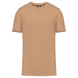WK. Designed To Work WK3020 - Men's short-sleeved DayToDay t-shirt Camel/Black