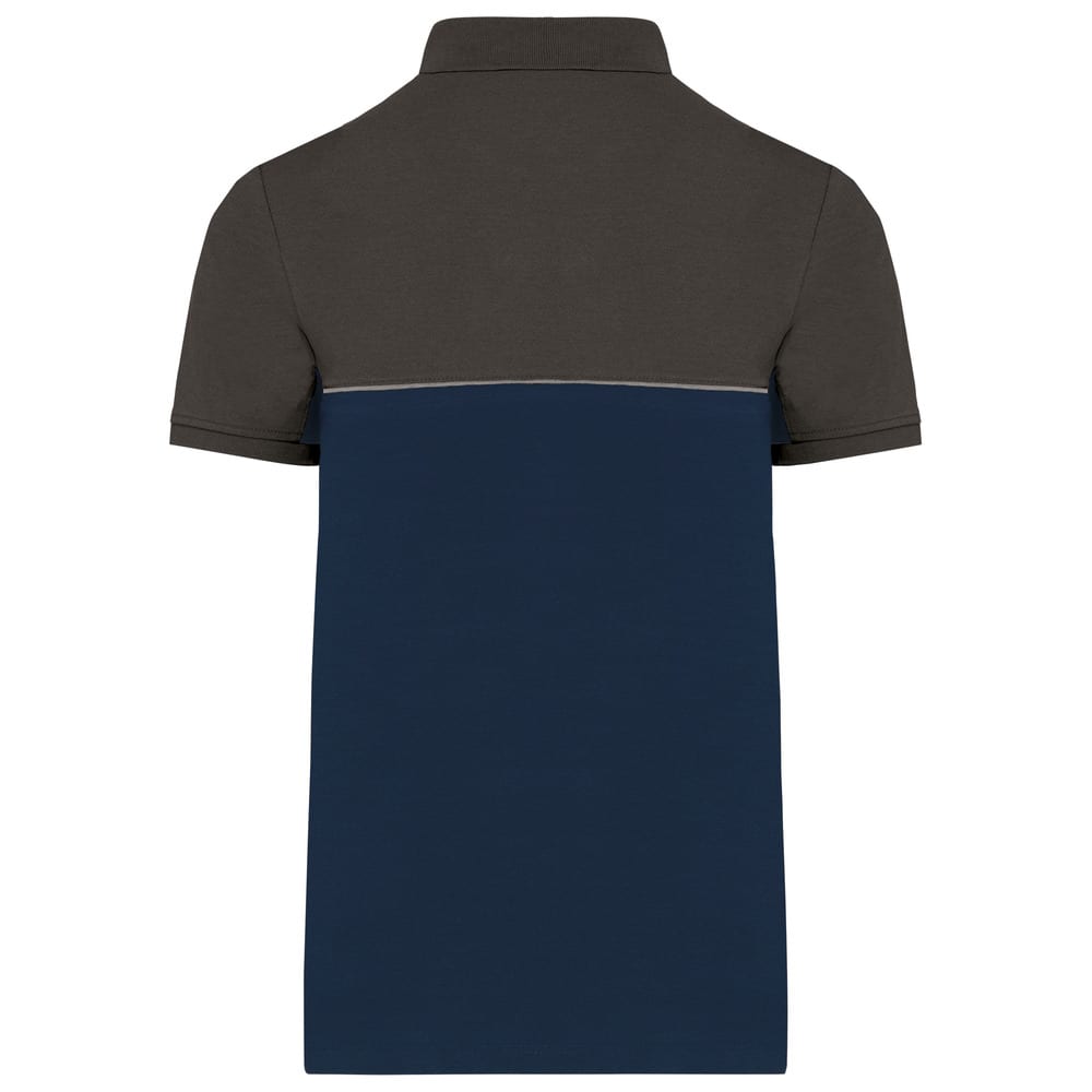 WK. Designed To Work WK210 - Unisex eco-friendly two-tone short sleeve polo shirt