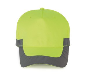 WK. Designed To Work WKP123 - Neon cap - 5 panels Fluorescent Yellow