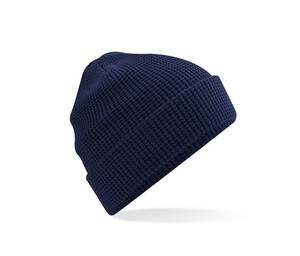 BEECHFIELD BF052N - ORGANIC COTTON WAFFLE BEANIE Oxford Navy