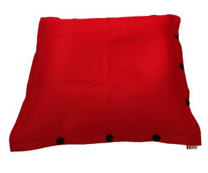 Shelto SH175 - Pouf with removable cover – Big size Red