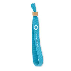 GiftRetail MO6706 - FIESTA RPET polyester wristband Turquoise