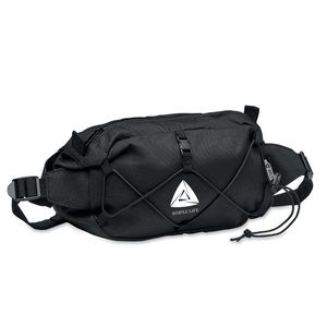 GiftRetail MO6719 - BROTT Waist bag in 600D RPET Black