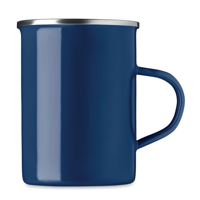 GiftRetail MO6775 - SILVER Metal mug with enamel layer