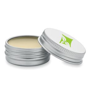 GiftRetail MO6809 - BALM Vegan lip balm in round tin Beige