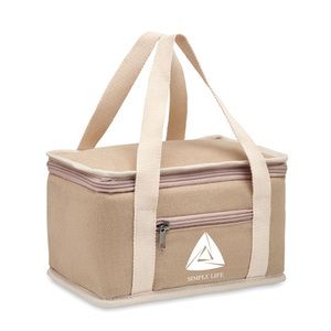 GiftRetail MO6867 - KECIL 6 can cool bag canvas 320gr/m² Beige
