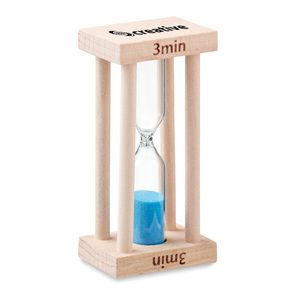 GiftRetail MO6902 - CI Wooden sand timer 3 minutes Wood