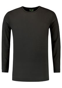 Lemon & Soda LEM1265 - T-shirt Crewneck cot/elast LS for him Dark Grey