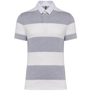 Kariban K286 - Unisex short-sleeved striped polo shirt