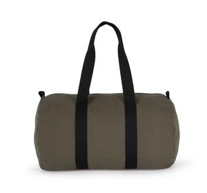 Kimood KI0632 - Cotton Canvas Tote Bag Dark Khaki/Black