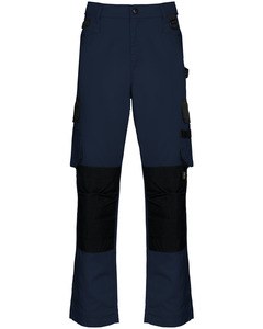 WK. Designed To Work WK742 - Men’s two-tone work trousers Navy / Black