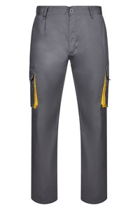 Velilla 103004 - TWO-TONE TROUSERS Grey/Yellow