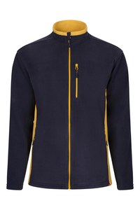 Velilla 201504 - TWO-TONE FLEECE JACKET NAVY BLUE/YELLOW