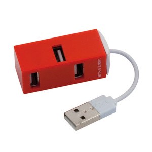 Makito 3385 - USB Hub Geby Red