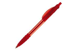 TopPoint LT87626 - Cosmo ball pen transparent rubber grip Transparent Red