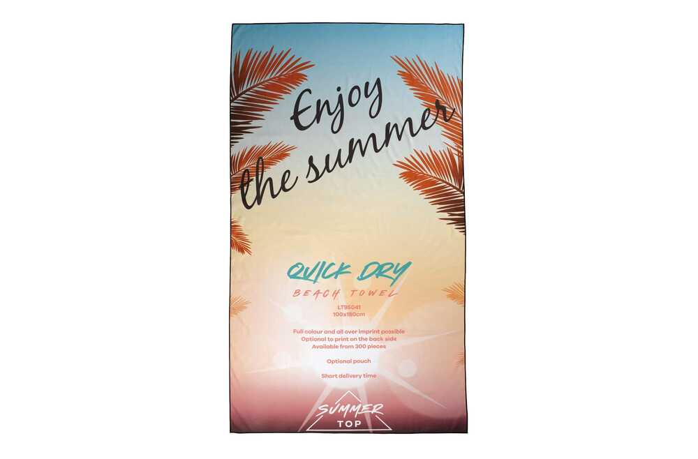 TopPoint LT95041 - Quick dry beach towel 1000x1800mm without pouch