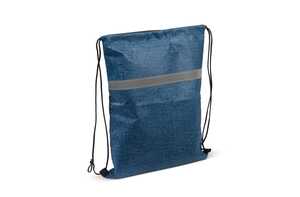 TopPoint LT95165 - Drawstring bag with reflective strip Dark Blue