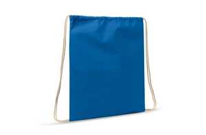 TopEarth LT95205 - Drawstring bag cotton OEKO-TEX® 140g/m² 35x45cm Blue