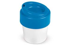 TopPoint LT98707 - Coffee cup Hot-but-cool with lid 240ml White/Blue