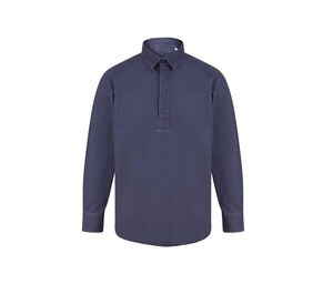FRONT ROW FR050 - PULLOVER DRILL SHIRT Washed Navy