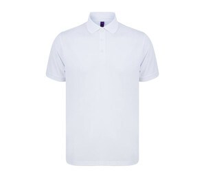 HENBURY HY465 - RECYCLED POLYESTER POLO SHIRT White