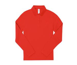 B&C BCW462 - Ladies' long sleeve poloshirt Red