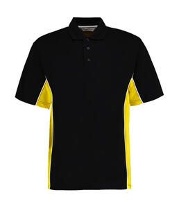 Gamegear KK475 - Classic Fit Track Polo Black/Yellow/White