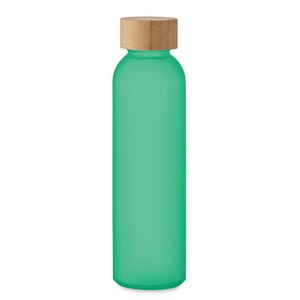 GiftRetail MO2105 - ABE Frosted glass bottle 500ml transparent green