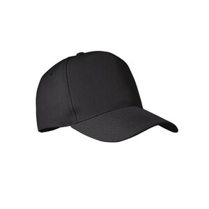 GiftRetail MO6831 - SENGA RPET 5 panel baseball cap Black