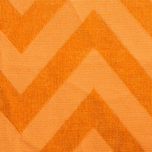 EgotierPro 38011 - 100% Cotton Modern Style Pareo, 275gsm ZAG Orange