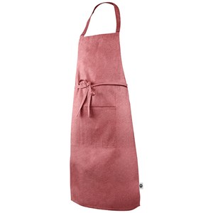 EgotierPro 50546 - Recycled Cotton Apron, 140gr/m2 WATERFALL Red