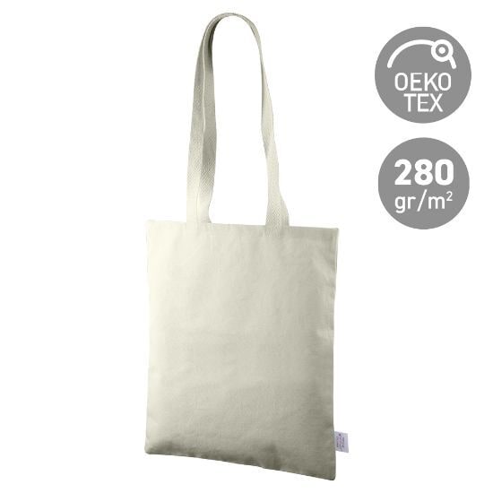 EgotierPro 50686O - Spain-Made Cotton Bag, 280 gr/m² OEKOTEX