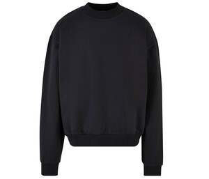 BUILD YOUR BRAND BY205 - ULTRA HEAVY COTTON CREWNECK Black